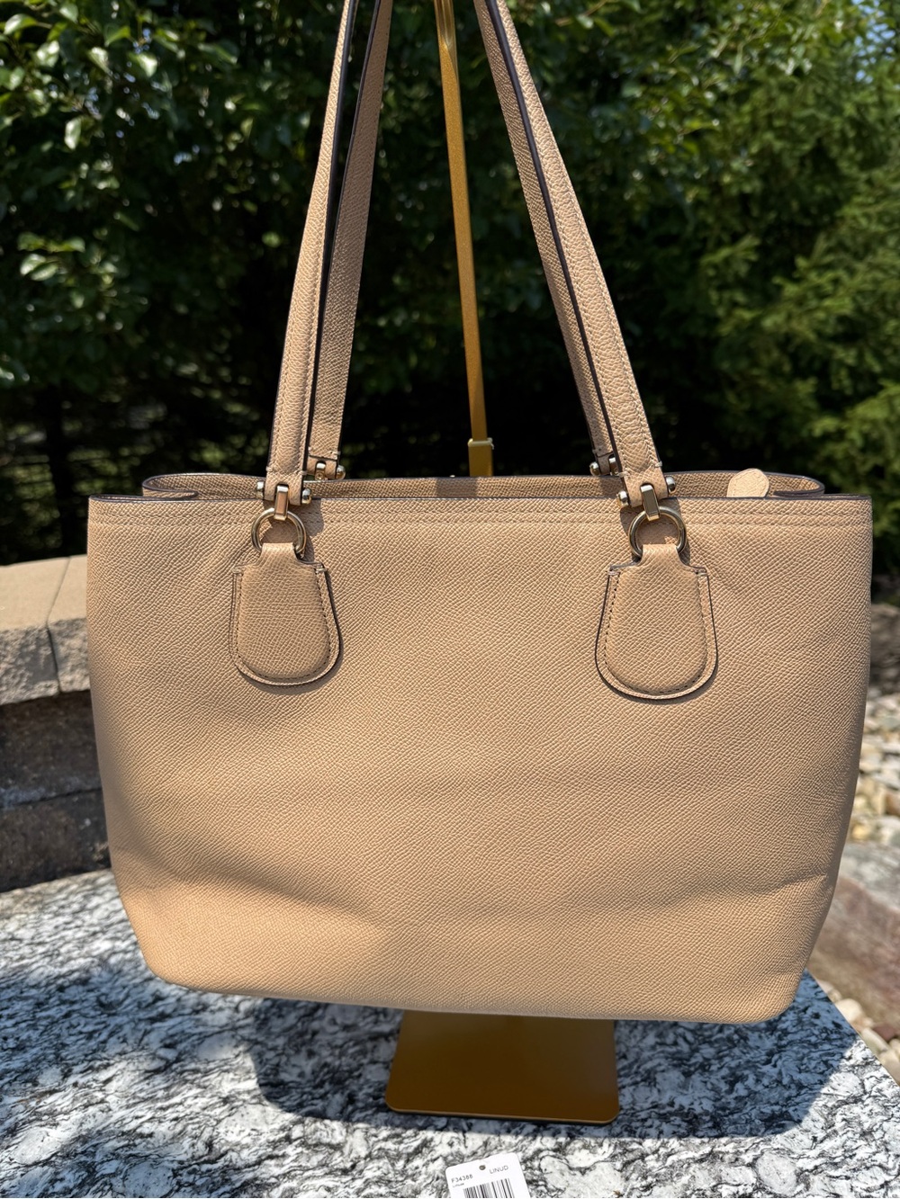 Coach Kitt Carryall Tote in Crossgrain leather Preloved - Picture 3 of 16
